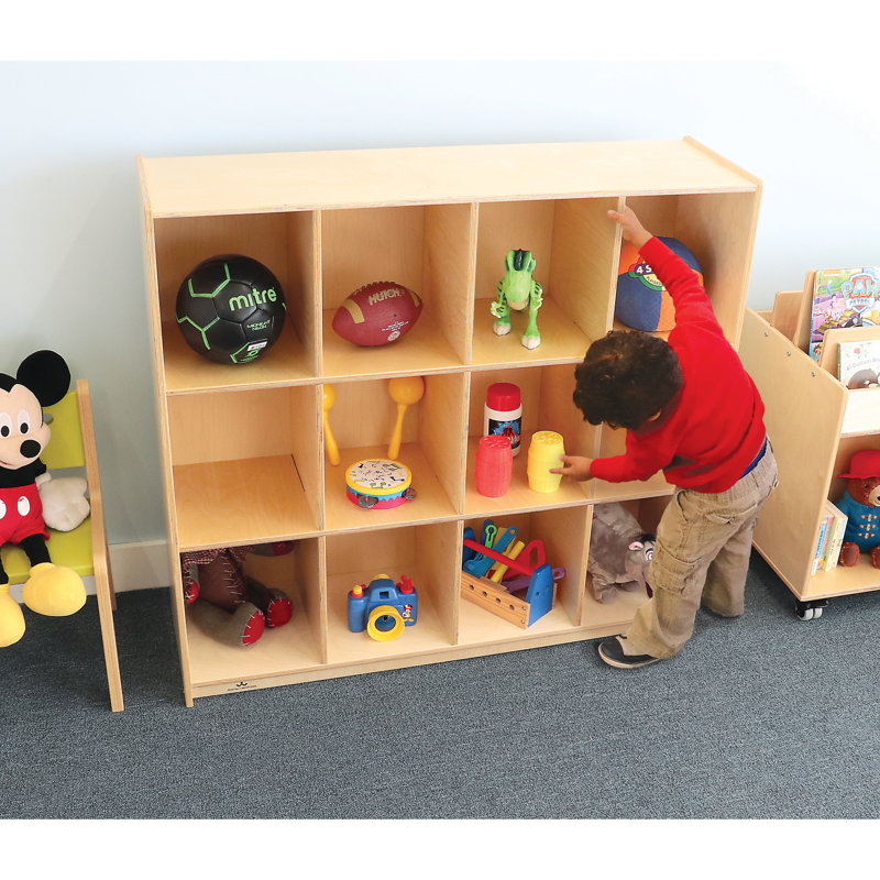 12 Compartment Manufactured Wood Cubby