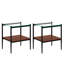 Tables d'appoint en verre trempé avec tablette Finkelstein-105688587-105688591