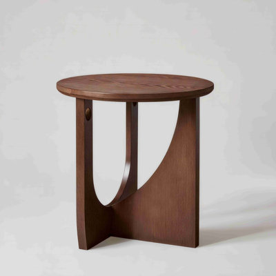 100% Solid Wood Side Table, Natural Wooden End Table,Rustic Center Table,Simple Accent Table For Living Room