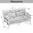 59" Loveseat Sofa, Mid Century Modern Couch, 2 Seater Deep Seat Chenille Sofa With Usb Ports-2085831041