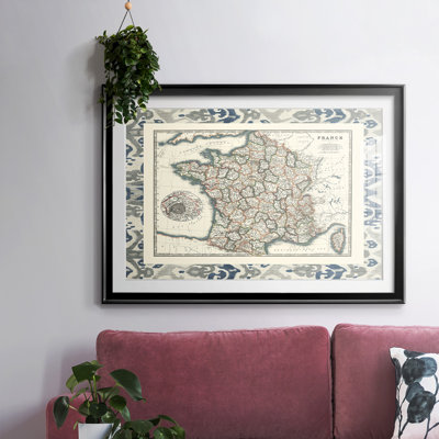 " Bordered Map Of France "