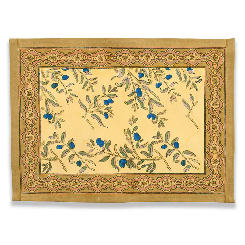 Olive Tree 100% Cotton Rectangle Placemats