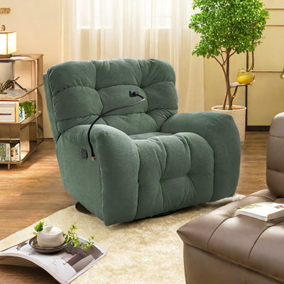 Fauteuil inclinable pivotant en similicuir