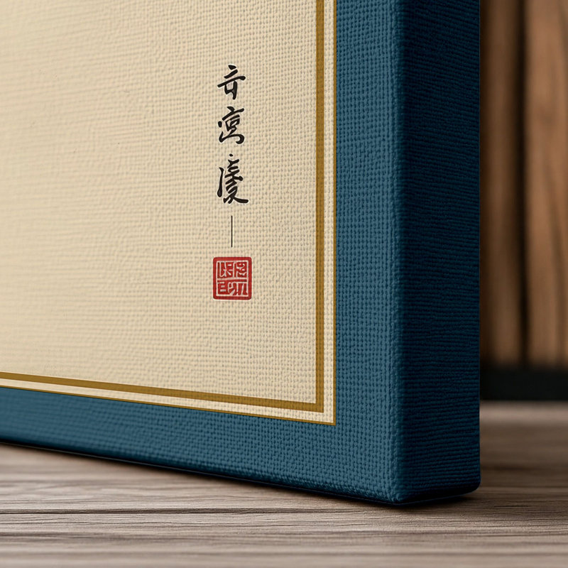 Print, 36x24 - 91.4 x 61.0 cm, Teal Border