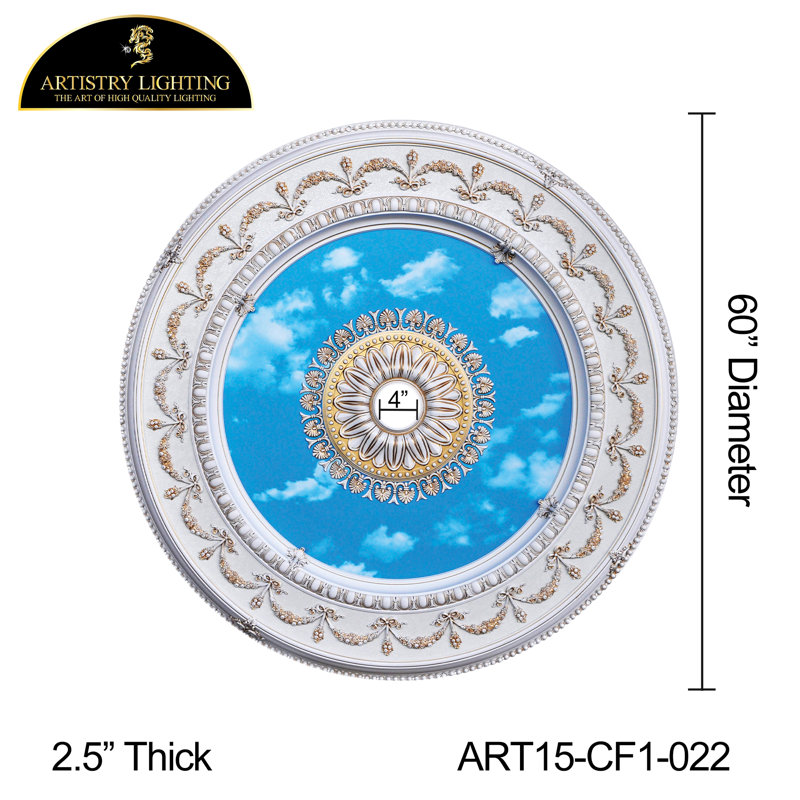ART15-CF1-022 Médaillon de plafond rond