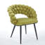 Chaise moderne avec un design ergonomique et des pieds stables pour le bureau, le salon de style 2 pièces avec rembourrage doux