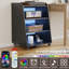  Ensemble de support pour tourne-disque avec rangement pour le salon, la chambre à coucher, le bureau, la table de bout avec support de table tournante avec rangement ouvert, support audio-1470583053