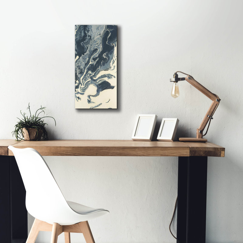 «Big Blue Marble 1» par Alicia Longley, art mural sur toile, 12 po x 24 po