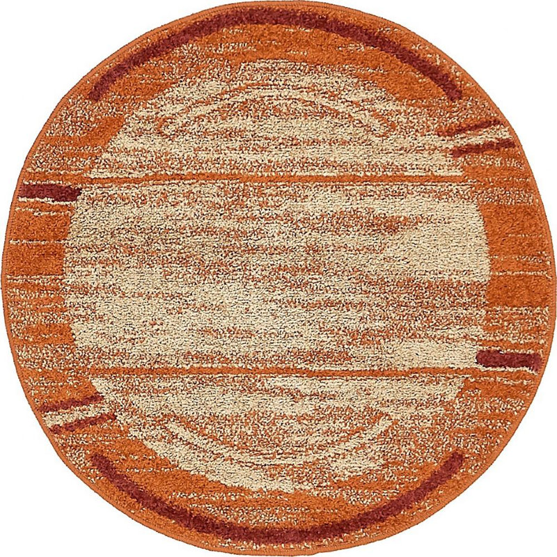 Harvest Abstract Indoor Rug, Round 8'