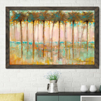 «Palms at Dusk» par Ruane Manning - reproduction de cadre photo