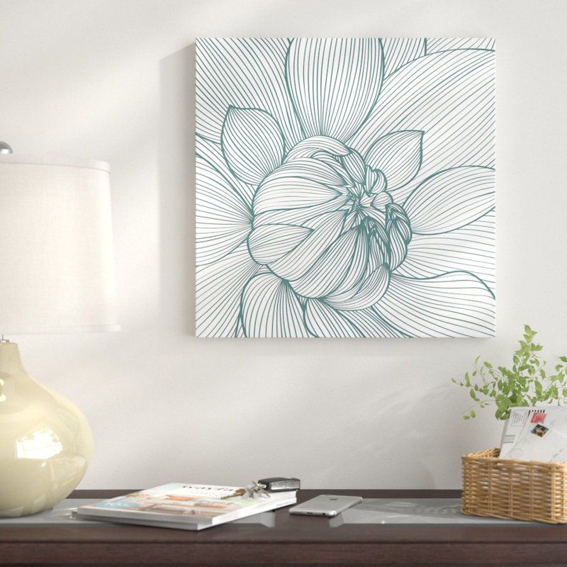 «Myrrhis Odorata I», impression sur toile, H 12 po x l 12 po x P 0,75 po, Toile tendue, Pas de tapis