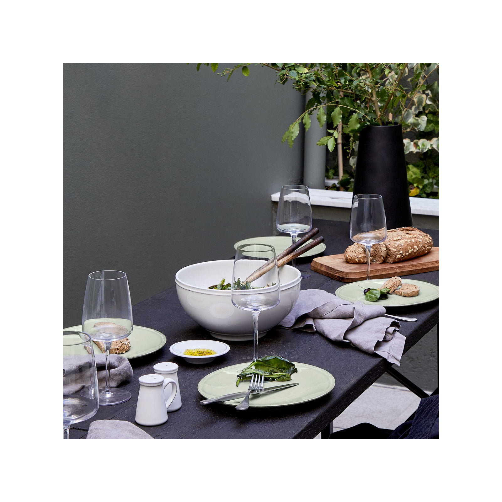 Costa Nova Friso Dinner Plate, Sage Green