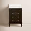 Ensemble de meuble-lavabo simple 24 "avec armoire chocolat et comptoir en quartz Francfort-762033613-745017080