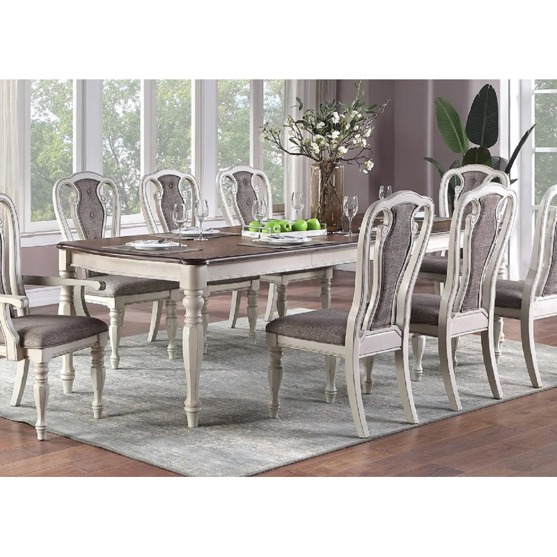 Aura Extendable Dining Table, White