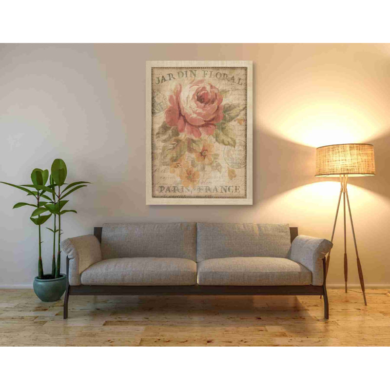 «Parisian Flowers II», impression sur toile tendue, H 54 po x l 40 po x P 1,5 po