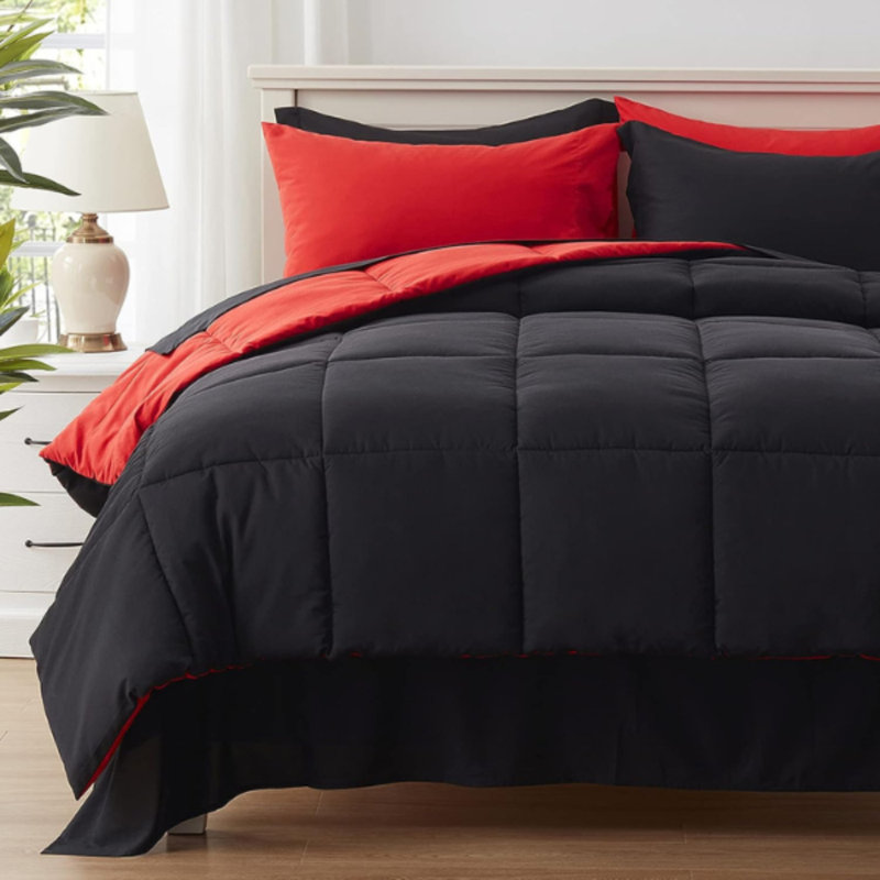 ENSEMBLE NOIR ET ROUGE