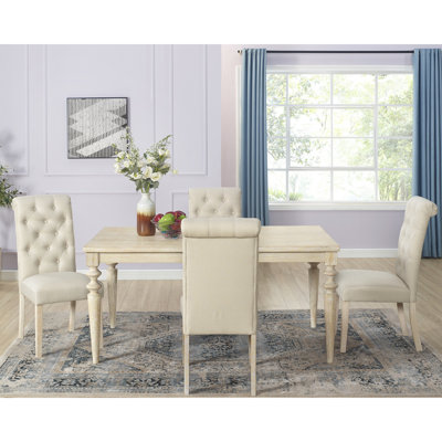 5 Dining - Rectangular Table With 4 Chair Hypnotic Sophistication: And Designs