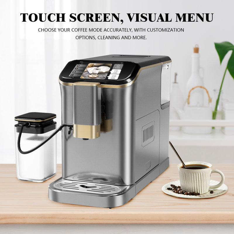 Sangdo Super-Automatic Espresso Machine with Frother, Gold