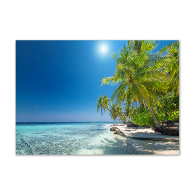 Maldives Beach - Wrapped Canvas Print