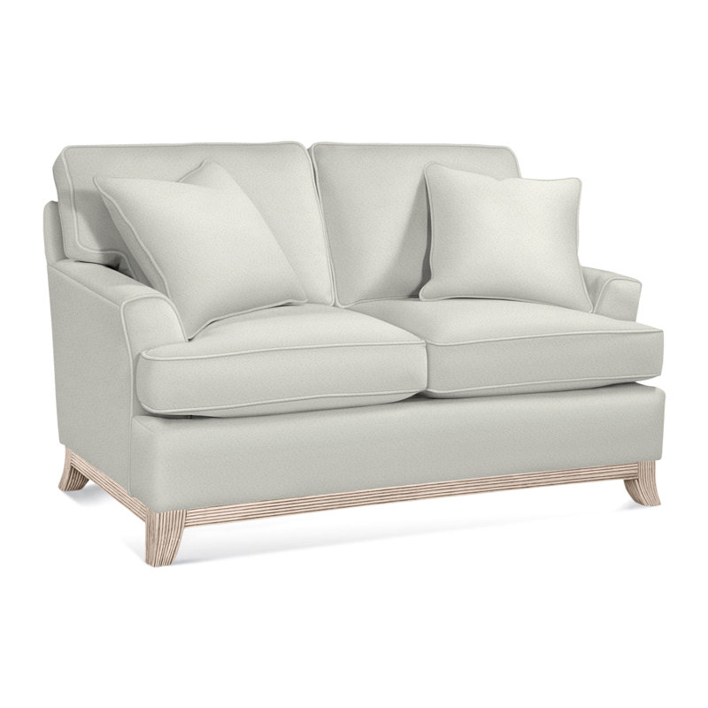 Oaks Way Loveseat, Bisque Finish, Ivory Crypton Performance; 0886-91