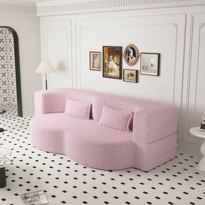 Canapé-lit polyvalent rembourré en mousse avec coussins amovibles pour diverses pièces