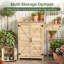 64x40x95cm Wooden Garden Storage Shed