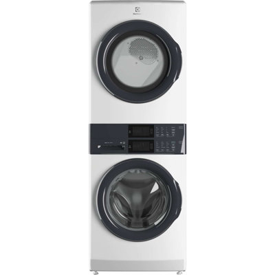 Electrolux Washer & Dryer Set with Stackable 4.4 Cubic Feet Front Load Washer and 8 Cubic Feet Dryer with Stacking Kit