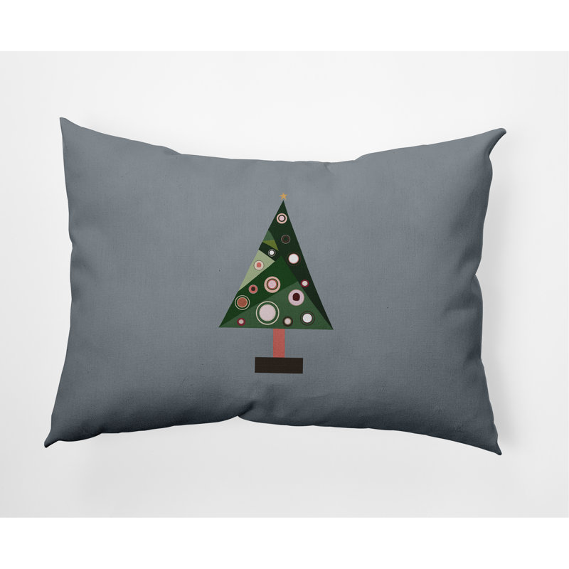 Coussin Crazy Christmas, Gris moyen