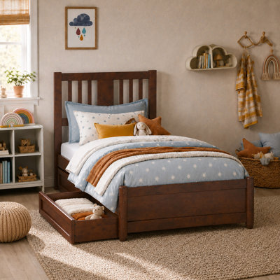 Graham Wood Storage Platform Bed