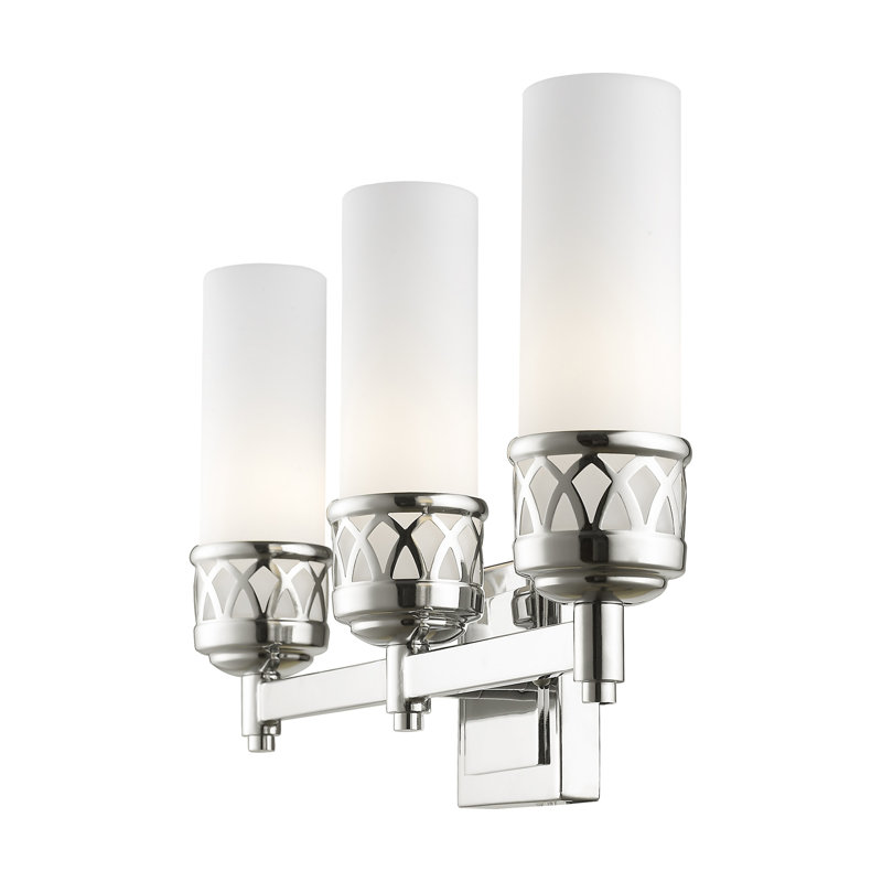 Éclairage de salle de bain à intensité variable à 3 lumières Wallasey, Chrome