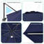 Parasol rectangulaire en porte-à-faux 11,5 pi x 9 pi Clair-1581420201
