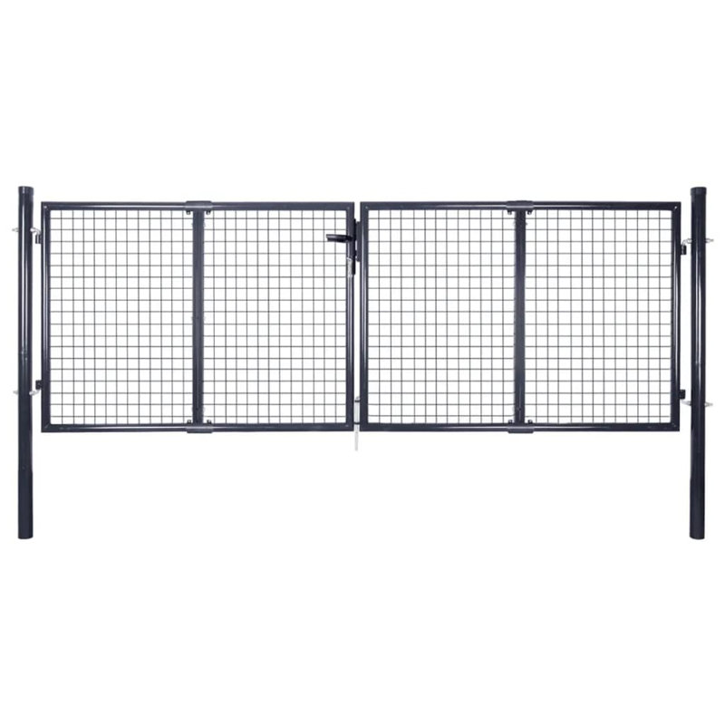 Shulin 125" H x 306'' W Anthracite Metal Gate