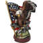 Figurine drapeau américain chauve avec fusils croisés