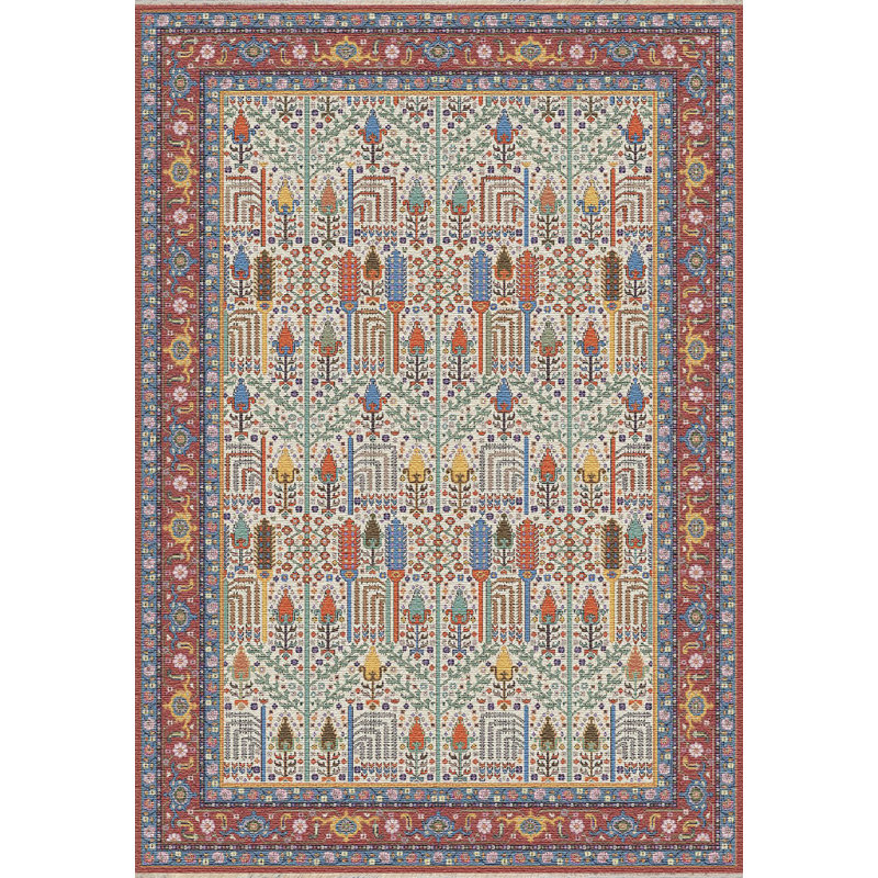 Oriental Indoor Rug, Rectangle 9" x 12'6"