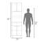 Garde-manger avec rangement ouvert et 4 portes-128964490
