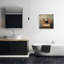 «Panda Bathaign & Blooms», reproduction de photo sur toile-97319352-97319355