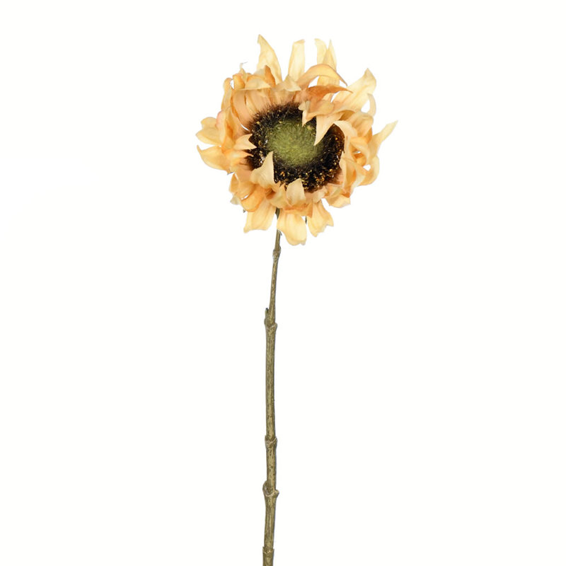 Tige de tournesol artificielle 24 po, Orange