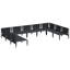 Garden Sofa Set with Cushion Steel Outdoor Modern Furniture