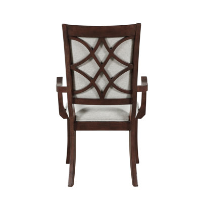 Formal Traditional 9pc Dining Set Table and Chairs Separate Extension Cherry Finish with Dark Walnut Inlay Wooden Furniture