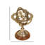 Globe terrestre en laiton et boussole