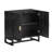 Black Rattan Arched Door Storage Cabinet -1171684227