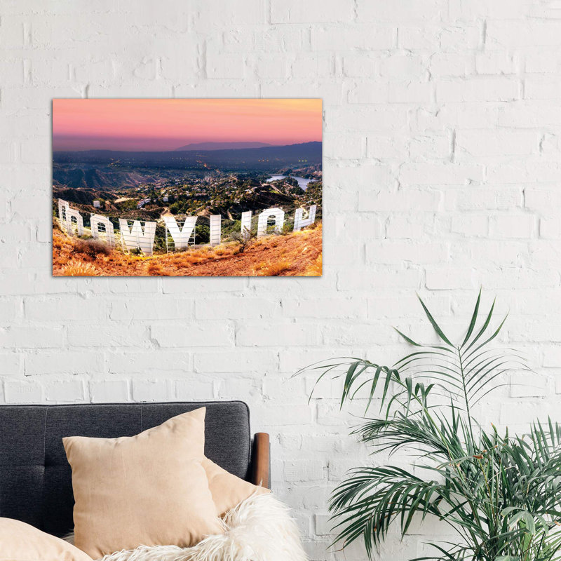 Hollywood Sign - Wrapped Canvas Print, 101.6 cm H x 66.04 cm W x 3.175 cm D