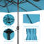 Parasol de marché rectangulaire 180 po x 108 po Ghazan-666281174