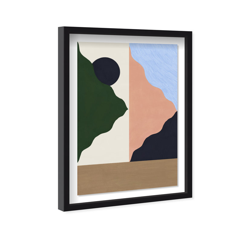 Peaking Mountains Print by Oliver Gal, 37.5"H x 55.5"W, Black Shadowbox
