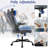 Dkelincs Gaming Chair Computer Chair With Lumbar Support And Flip-up Arms,headrest For Teen, Blue-2037733331