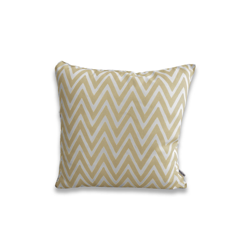 Ensemble de 2 taies d'oreiller extérieures imprimées sur fond blanc (ensemble de 2), Jaune