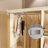 Portable Wardrobe Closet Storage Organizer For Clothes,Clothes Dresser,9 Magnetic Doors9 Cubes & 2 Hanging Rod,6 Pcs Hangers , Baby Wardrobe Storage Cabinet,White