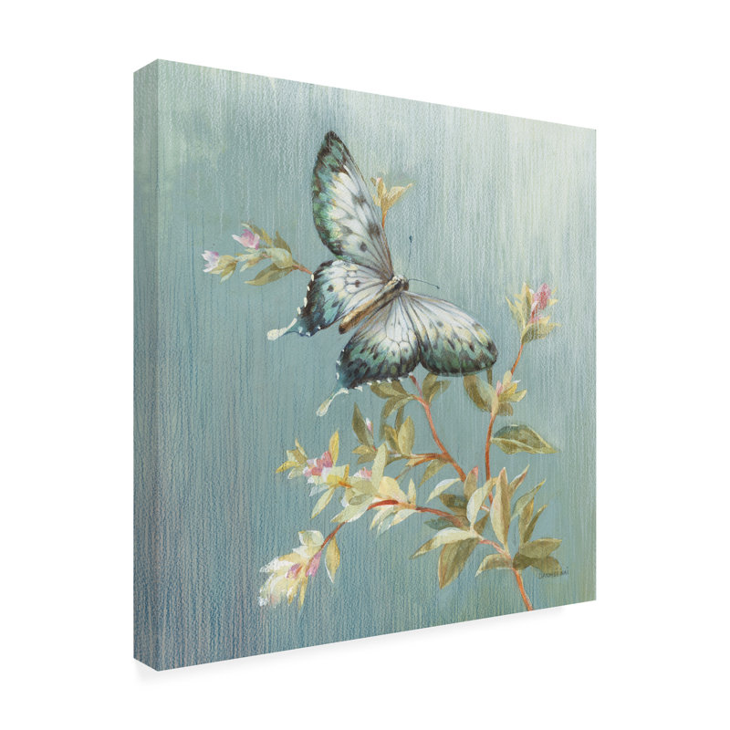 Œuvre sur toile bleue, Danhui Nai, H 14 po x l 14 po