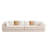 Saraland Boneless Teddy Velvet Fabric Compression Modular Sectional Sofa with Ergonomic Design-118216704