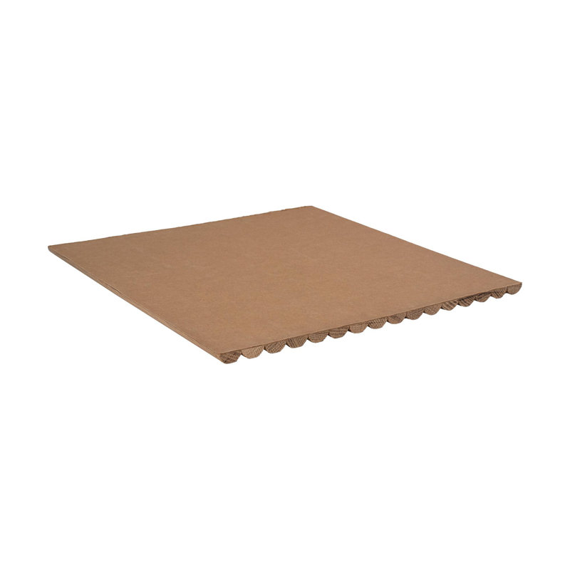 Outwater 1' Wide X 8' High X 3/8" Thick Unfinished Solid Maple Tambour Sheet With 3/4" Half-Round Slats – Flexible